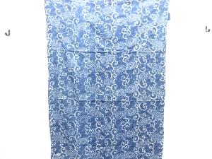 アンティーク　木綿二色型染3巾